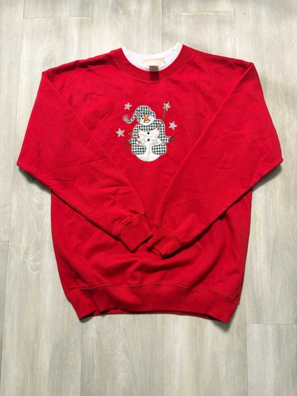 Red Snowman Graphic Men's Sweatshirt